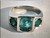 Antique 5.00 Carat Natural Emerald Solid Platinum Ring
