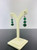 32 Carat Emerald Beads Dangle Earrings