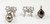 South Sea Pearl with Diamond Bow Earrings Set in 18K White Gold Settings