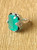 19.35 Cts, Zambian Emerald, Black Enamel & Diamonds Art Deco Style Cocktail Ring
