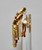 Jarin K Gold Baguette Crescent Earrings