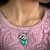18.76 Carat Colombian Emerald Diamond Platinum Necklace and Brooch Certified