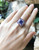 Tanzanite with Pink Sapphire and Diamond Ring Set in 18 Karat White Gold Setting