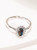 Black Opal 14K Gold Diamond Ring Australian Gemstone Art Deco Style