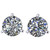 GIA Certified 2.01 Carat D Color VVS1 Clarity Platinum Martini Studs