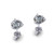 GIA Certified 2.01 Carat D Color VVS1 Clarity Platinum Martini Studs