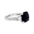 Platinum Antique Cushion Blue Sapphire & Old Mine Cut Diamond Ring GIA 5.66 CT.
