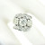 Antique Art Deco Platinum 3.35ctw GIA European Diamond Engagement Cocktail Ring