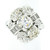 Antique Art Deco Platinum 3.35ctw GIA European Diamond Engagement Cocktail Ring