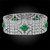 Van Cleef & Arpels Diamond Emerald Platinum Bracelet
