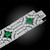 Van Cleef & Arpels Diamond Emerald Platinum Bracelet