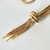 Art Deco 9 Carat Gold Snake Link and Tassel Necklace