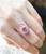 Pink Sapphire with Diamond Ring Set in 18 Karat Rose Gold Settings
