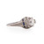 Art Deco Platinum Old Euro Cut .90Ct Diamond and Sapphire Vintage Solitaire Ring