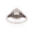 Art Deco Platinum Old Euro Cut .90Ct Diamond and Sapphire Vintage Solitaire Ring
