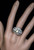 Art Deco Bow Motif Pearl Diamond Ring
