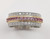 Pink Sapphire with Diamond Eternity Ring Set in 18 Karat White Gold Settings