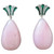 Art Deco Style Gold Round Drops Pink Opal Diamonds Black Enamel Dangle Earrings