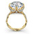 5 Carat GIA Round Cut Diamond Ring, 18 Karat Yellow Gold Ring