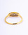 Art Deco Diamond, Platinum and 18 Carat Gold Three-Stone Ring