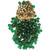 Miriam Haskell Early Green Cluster Bead Clip
