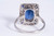Art Deco Style Sapphire and Diamond Ring