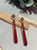 Art Deco Style 18 Karat Gold 0,40 Karat White Diamonds Carnelian Dangle Earrings