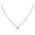 Amwaj 18 Karat Rose Gold Pendant with Multi-Cut Diamonds