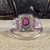 Art Deco Ruby and Diamond Ring in Platinum and Original Box