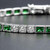 AimÃ©e Art Deco Style Square Emerald and Diamond Line Bracelet in 18K White Gold