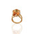 Amwaj 18 Karat Rose Gold Ring with Citrine and Diamonds