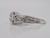 Art Deco 18 Karat White Gold Old European Cut Diamond Ring, circa 1930s