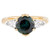 18ct Yellow/White Gold 2.14ct Australian Parti Sapphire & Diamond Trilogy Ring
