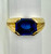 Cartier Art Deco 18K Gold Natural Burma Octagonal Step Cut Sapphire Ring