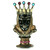 Trifari Sterling Alfred Philippe Black King Chess Piece Clip Brooch.