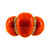Art Deco Style White Diamond Mediterranean Red Coral Yellow Gold Cocktail Ring