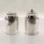 Pair of Danish Modern Georg Jensen Sterling Silver Salt and Pepper Shakers # 627