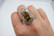 GIA Certified 5.58 Deep Brown Yellow Diamond Pear Cocktail Ring
