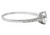 Art Deco 1.00 CTW Diamond Platinum Bezel Engagement Ring