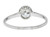 Art Deco 1.00 CTW Diamond Platinum Bezel Engagement Ring