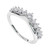 0.37 Carat Genuine Diamond Crown Band Ring in 14k White Gold, Shlomit Rogel