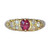 Art Deco Ruby and Diamond 18 Carat Gold Band