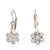 Deco Style 2.52 Carats Diamond Dangling Flower Platinum Earrings