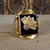 Art Deco Onyx and Rose Cut Diamond Chunky Signet Ring in 14ct Yellow Gold