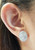 Diamond Earrings Set in 18 Karat White Gold Settings