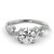 1 Carat 14 Karat Rose Gold Leaf Round Diamond Ring, Leaves Engagement Ring