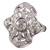 Antique Art Deco Platinum Old European Diamond Shield Ring