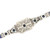 Art Deco Sapphire Filigree 14 Karat White Gold Bracelet