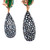 18K Yellow Gold Agathe, Sapphires and Blue Topaz Sleeping Earrings