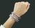 Pair of Art Deco Style Ruby and Diamond Platinum Bracelets